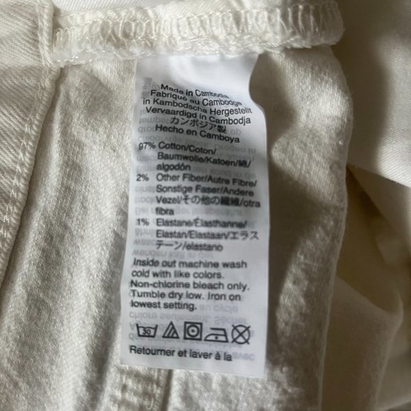 NWT Madewell High-Rise Denim Shorts in Tile White Size 32 - Picture 13 of 13